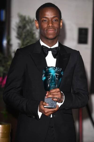 Jamaican-born British actor Michael Ward, captures EE Rising Star BAFTA Award. 1