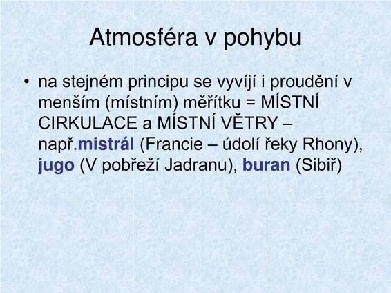 PPT - Atmosféra v pohybu PowerPoint Presentation, free download - ID:4434308