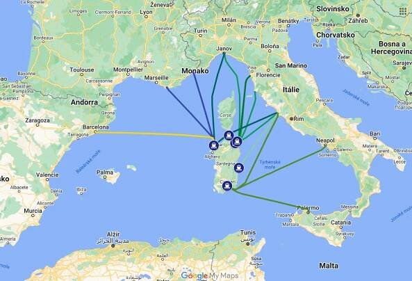 Trajekty na Sardinii: Pohodlná a nezapomenutelná cesta
