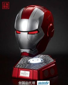Iron Man Mark 5 Wearable Helmet & Bluetooth Speaker - Killerbody 1/1 Scale Collectible