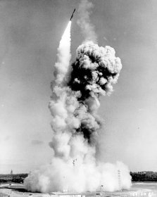 This successful launch of a Minuteman I ICBM took place at Cape Canaveral, Florida, on November 17, 1961. Minuteman became operational less than a year later. U.S. Air Force photo