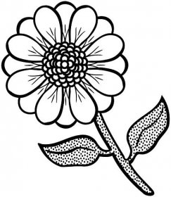Omalovánka, obrázek Květinka - Květiny - k vytisknutí, pro děti k vybarvení zdarma, online ke stažení a vytištění