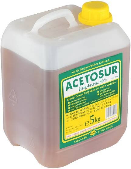 Acetosur octová esencia 80% tmavá 5kg
