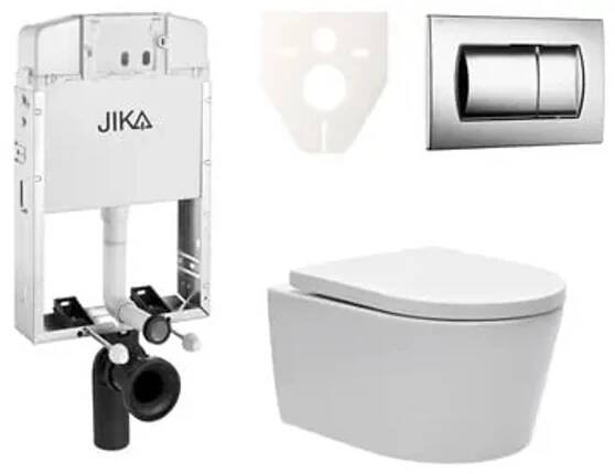 Cenově zvýhodněný závěsný WC set Jika k zazdění + WC SAT Brevis SIKOJW2