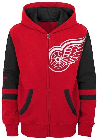Dětská mikina Detroit Red Wings Faceoff Colorblocked Fleece Full-Zip