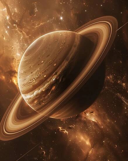 Saturn in Outer Space