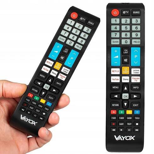 UNIVERZÁLNÍ DÁLKOVÝ OVLADAČ PRO TELEVIZOR SAMSUNG, VŠECHNY MODELY TELEVIZORŮ + SMART VAYOX