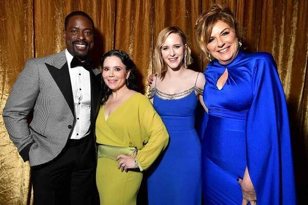 Sterling K. Brown, Alex Borstein, Rachel Brosnahan, and Caroline Aaron
