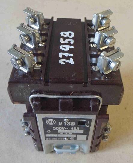 Elektromagnetický stykač V13D, 500V?40A, 110V - Nástrojenářadí.cz