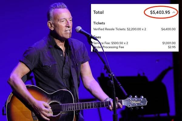 Fans are up in arms over Ticketmaster selling Bruce Springsteen tickets for thousands of dollars.