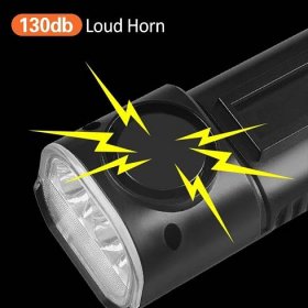 Bike Front Light with Horn USB Rechargeable Bicycle Headlight Waterproof Cycling Night Riding Light Lamp 8 Lighting Modes