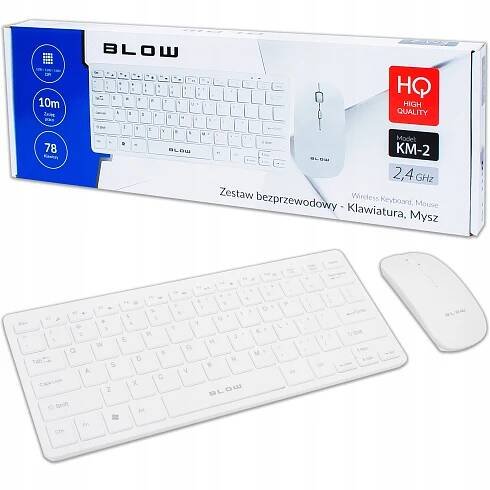 SET BLOW KLÁVESNICE MYŠ BEZDRÁTOVÁ MYŠ SLIM MINI SET PC TV USB