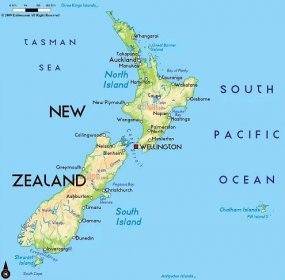 Detailed Map Of New Zealand