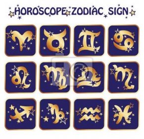 Horoskop znamení zvěrokruhu znaky v ikon
