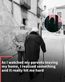 As I watched my elderly parents leaving my home, I realized something and it really hit me hard
