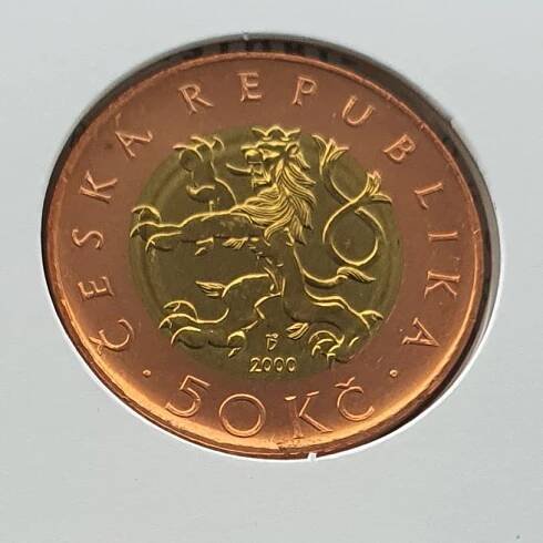 50 Kč 2000 ze sady! Vzácná!! - Numismatika