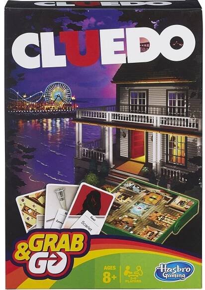 Hasbro Gaming Cluedo - Grab & Go Travel Board Game