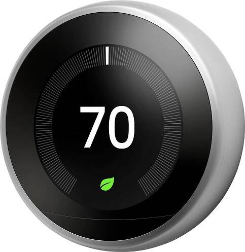 Google Nest Learning Thermostat (3rd Generation, Stainless Steel)