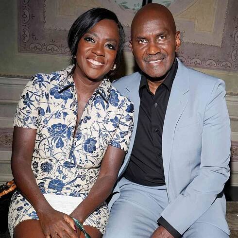 Viola Davis and Julius Tennon attend the Gucci Cruise 2026 fashion show at Gucci Archive on May 15, 2025 in 
