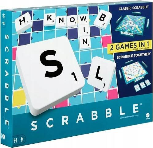 MATTEL GRA SCRABBLE WERSJA ANGIELSKA NOWA EDYCJA HWD43