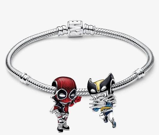 Deadpool and Wolverine Charm Bracelet Set