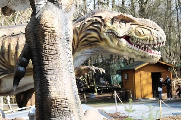 Dinosauří vyhlídka s dezinfekcí a v odstupech. V DinoParku zahájili sezonu