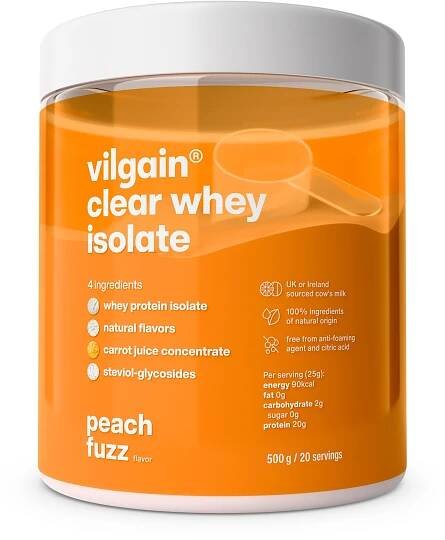 Vilgain Clear Whey Isolate 500 g Peach fuzz