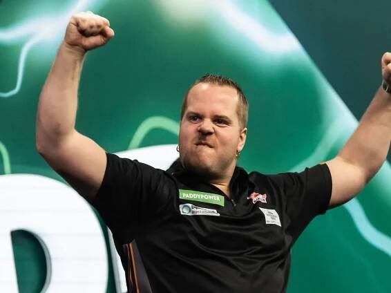Dirk van Duijvenbode shows strong form to beat Josh Rock and win Darts Gala in Gummersbach