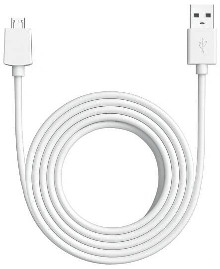3m USB-A to Micro USB Power Cable (Indoor Camera 2nd Gen) - White