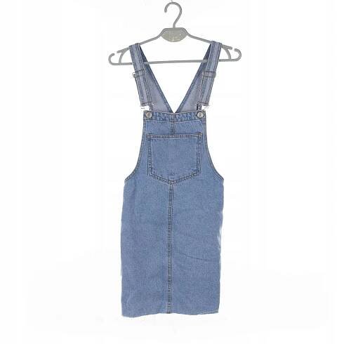 ŠATY ALLCOTT DENIM MODRÉ DŽÍNOVÉ SARAFAN MINI XS