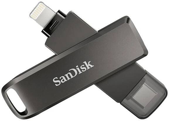 Pendrive SanDisk iXpand 64GB Lightning, USB 3.1 Type-C Black