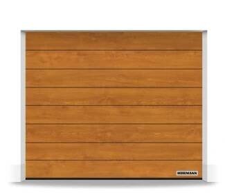 Hörmann Sekční garážová vrata IsoMatic 40 vč. pohonu, zlatý dub, 2375 x 2125 mm