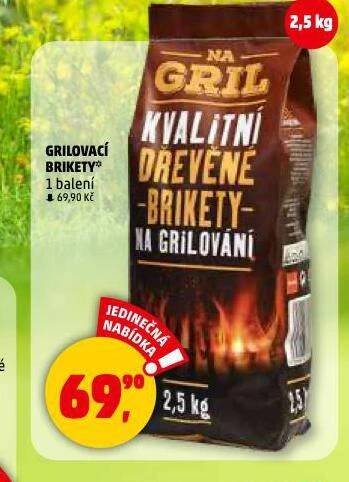GRILOVACÍ BRIKETY