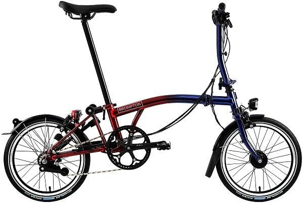 Skládací kolo Brompton P Line Urban, Midnight Black