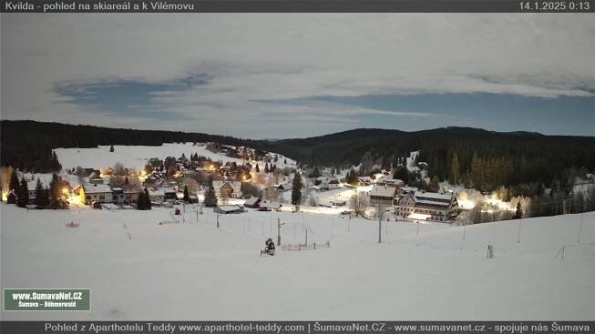 Nejmrazivější noc této zimy, na Šumavě až -22,9 °C