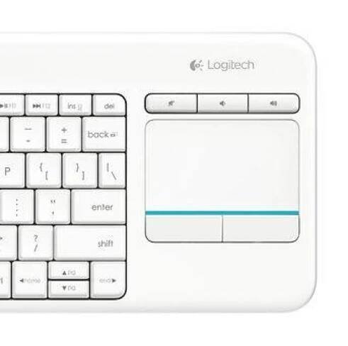 Bezdrátová klávesnice s touchpadem Logitech K400 Plus - bílá - LGshop.cz