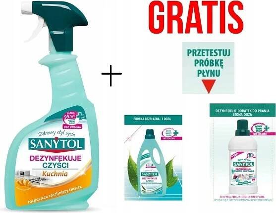 Sanytol odmašťujicí Přípravky na kuchyně 500 ml