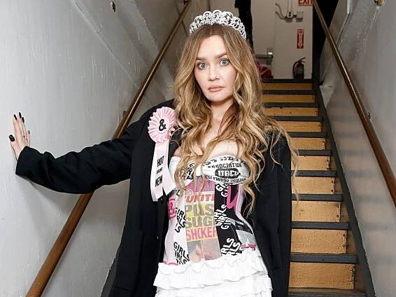 Anna Delvey wears jeweled ankle monitor and tiny mini-skirt at NY Fashion week ahead of DWTS