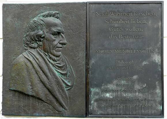 Gedenktafel für Moses Mendelssohn / Heinz Knobloch – Werke und Information