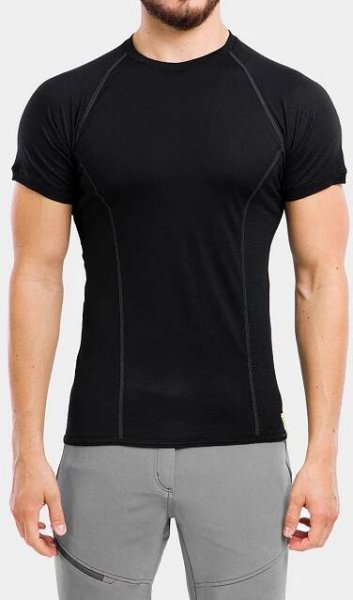 Tričko Sensor Merino Active Tee S/S - black
