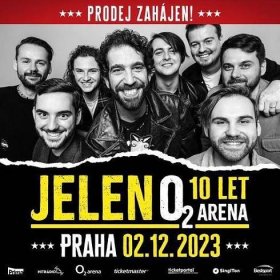 Lístky 2x na skupinu Jelen 02 arena 2.12.2023 - Zábava