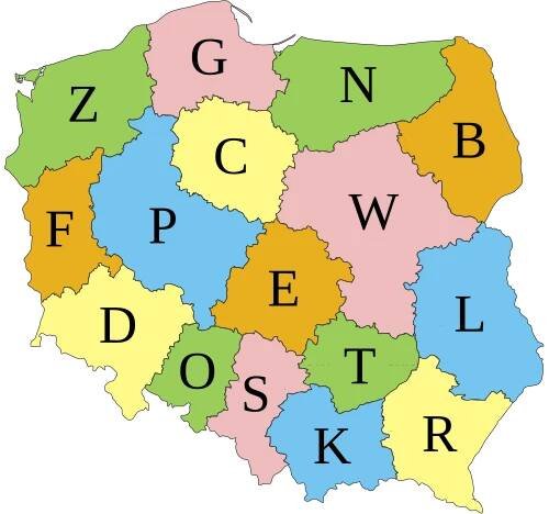 První písmena na polských značkách