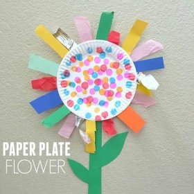 Paper Plate Flower Fine Motor Craft
