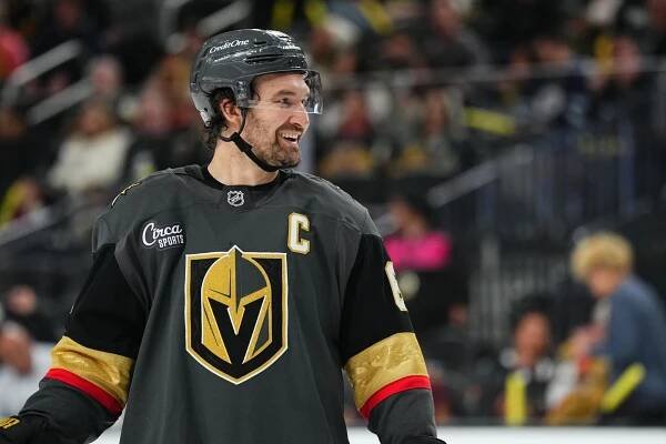 Vegas captain Mark Stone during a recent game against the Winnipeg Jets.