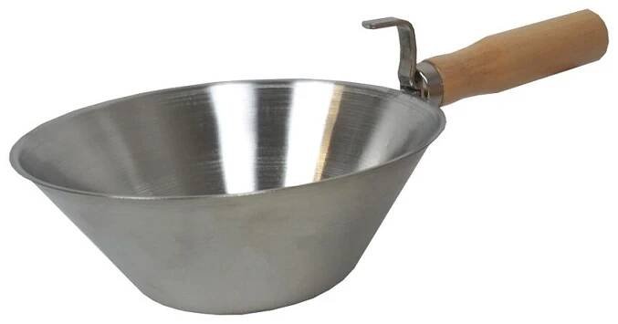 Zednická naběračka Toptrade Profi Tools Toptrade Naběračka s rukojetí 18cm nerez 105172