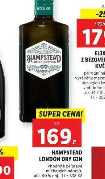 Lidl Hampstead london dry gin nabídka