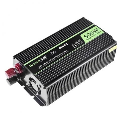 Auto invertor z 12V na 230V, 500W/1000W | MediaOutlet.cz