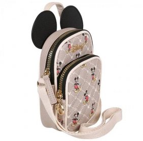 sarcia.eu DISNEY Mickey Mouse Bežcový mini kabelka, návleková taška 17x11x5 cm