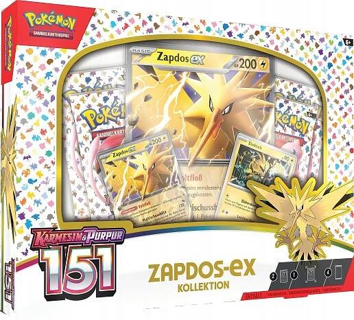 Recenze Pokémon TCG Scarlet & Violet 151 Zapdos ex Collection - Zbozi.cz