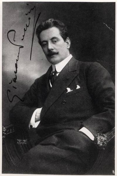 Giacomo Puccini (1858-1924) od Italian Photographer